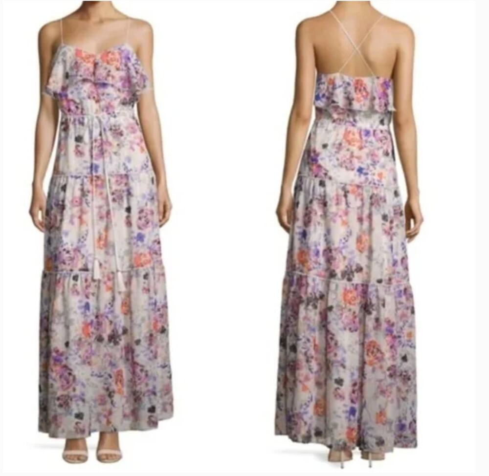 Revolve Likely Rosy Dream Barada Maxi Dress Sz S